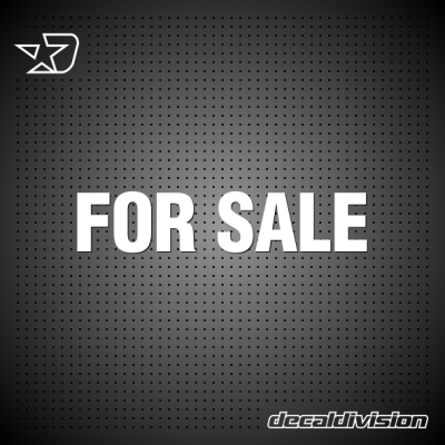 For Sale Sticker - Lettering